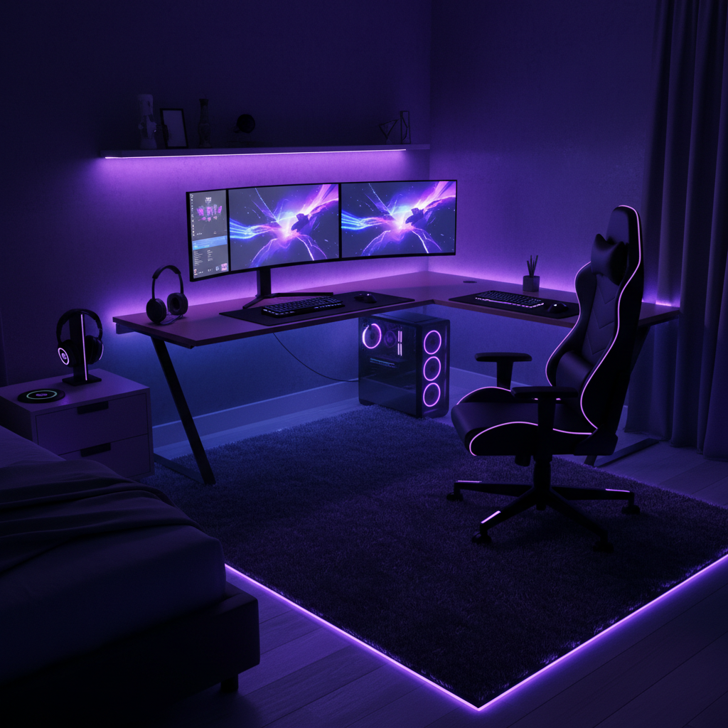 RGB LED Strip Lights for Bedroom and Gaming