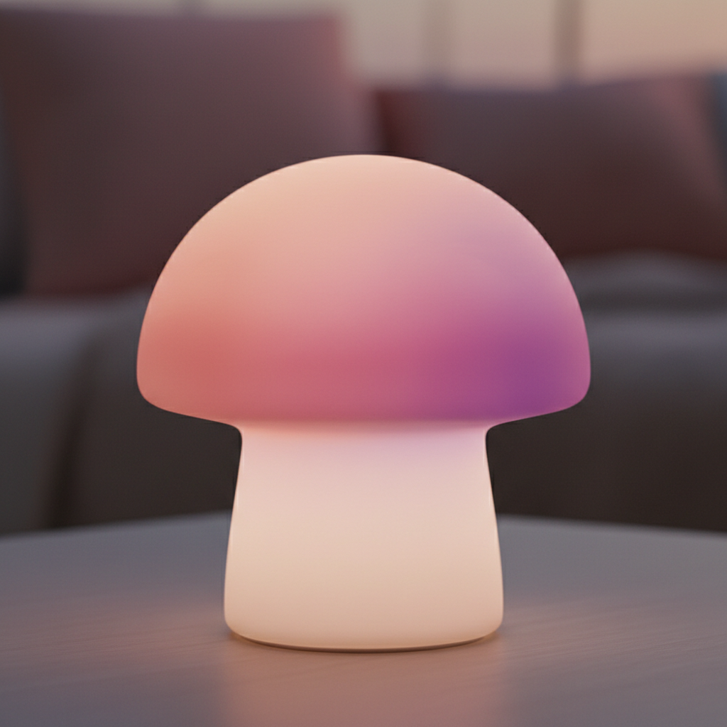 Mushroom Night Light Silicone LED Color-Changing