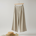 Women's Summer Wide-Leg Cropped Trousers