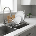 Over-Sink Expandable Dish Drying Rack